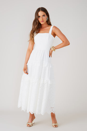 FABULOUS AGILITÀ - Vestido Midi Karla Off White - Verão 22